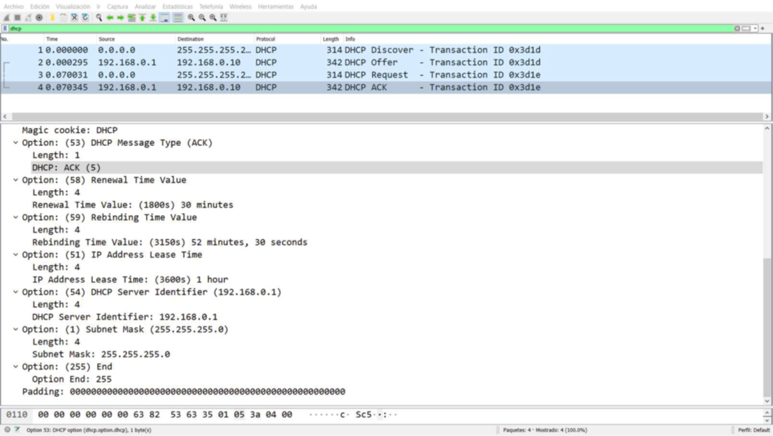 Traza de Wireshark